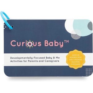 Curious baby activities card